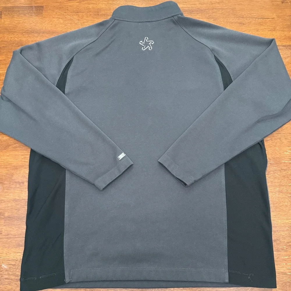 Nike Tiger Woods Collection Quarter Zip Pullover Mens XL Grey Black Golf‎ Top